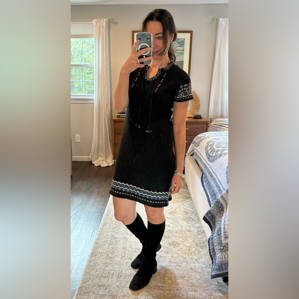 Sundance Lapland Jacquard Sweater Dress Lambswool